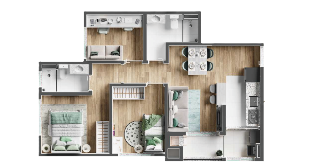 Apartamento, 2 quartos, 46 m² - Foto 8