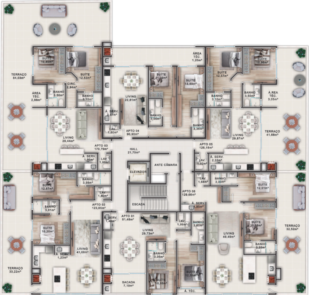 Cobertura, 2 quartos, 106 m² - Foto 8