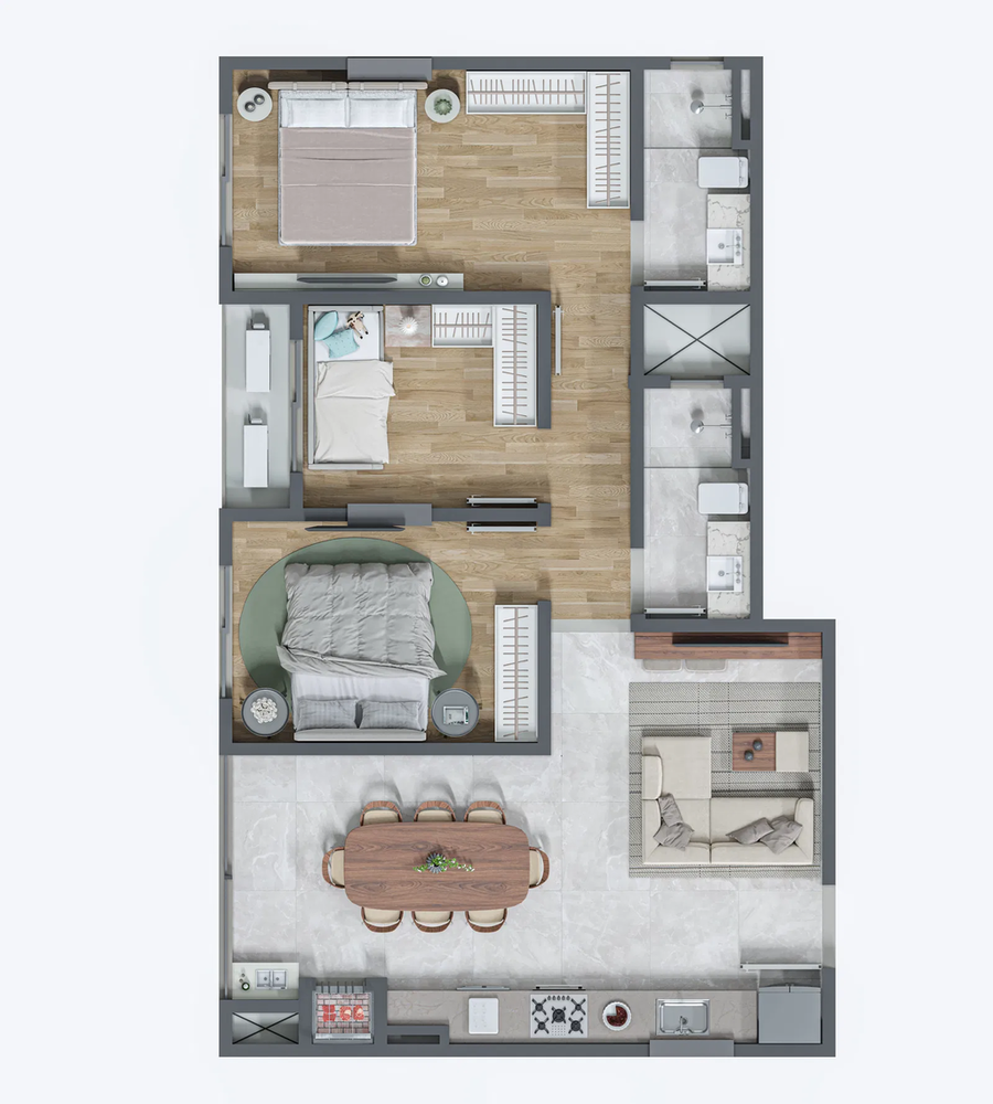 Apartamento, 3 quartos, 69 m² - Foto 5