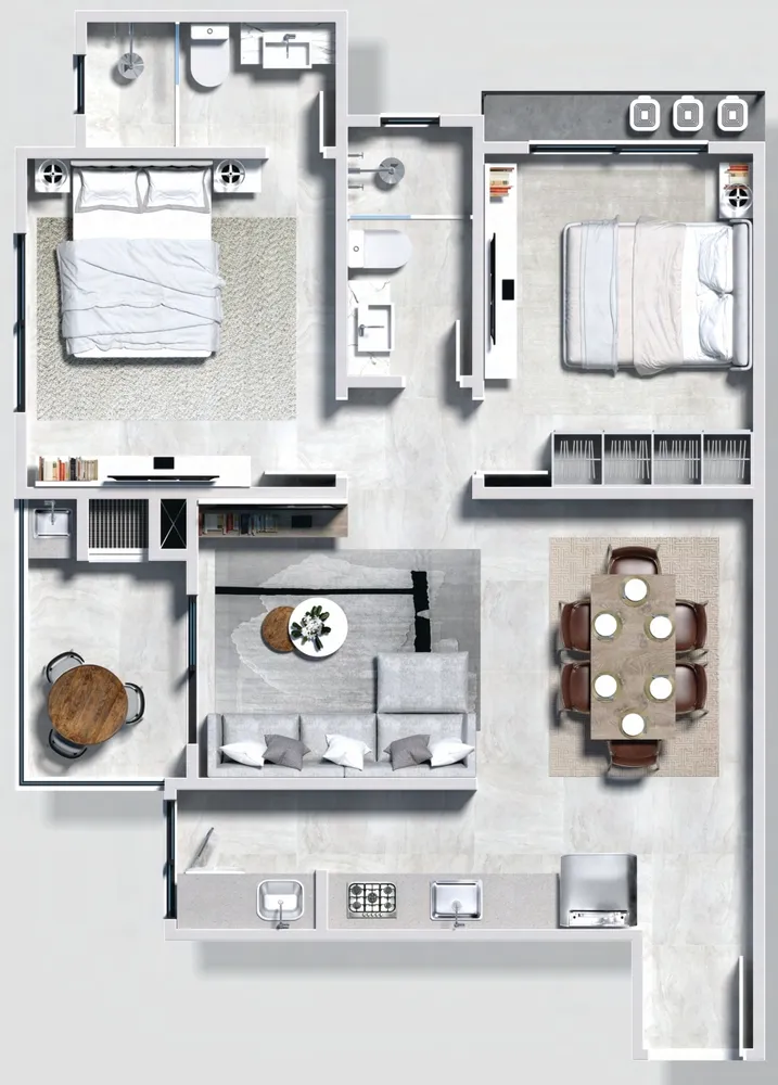 Apartamento, 2 quartos, 118 m² - Foto 11