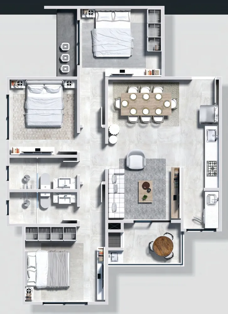Apartamento, 2 quartos, 118 m² - Foto 3