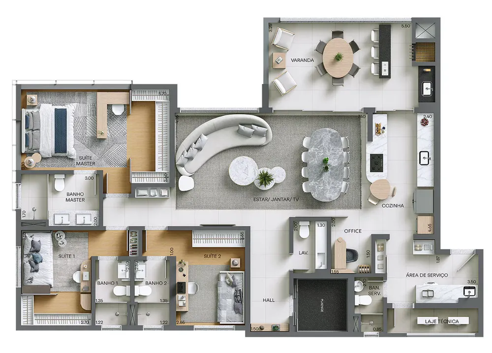 Apartamento, 3 quartos, 171 m² - Foto 11
