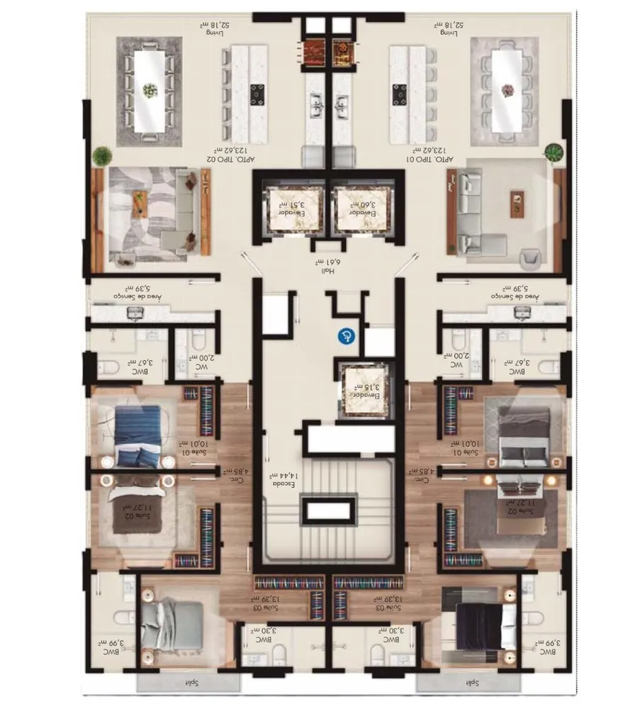 Apartamento, 3 quartos, 125 m² - Foto 12