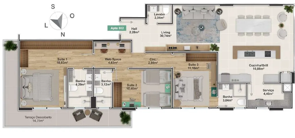 Apartamento, 5 quartos, 237 m² - Foto 11