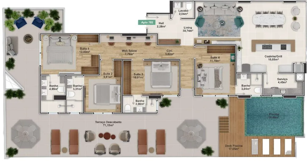 Apartamento, 5 quartos, 237 m² - Foto 15