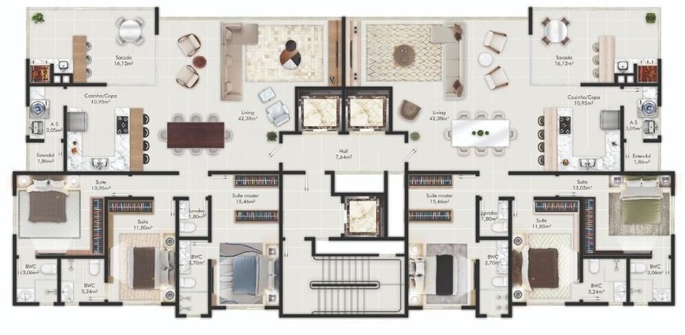 Apartamento, 3 quartos, 287 m² - Foto 8