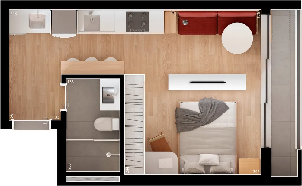 Apartamento, 2 quartos, 56 m² - Foto 5