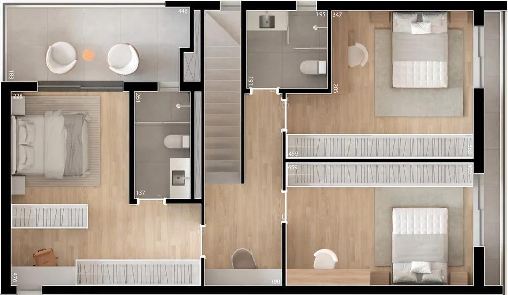Apartamento, 2 quartos, 56 m² - Foto 8