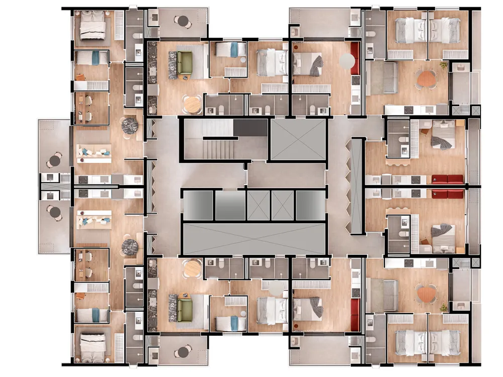 Apartamento, 2 quartos, 56 m² - Foto 3