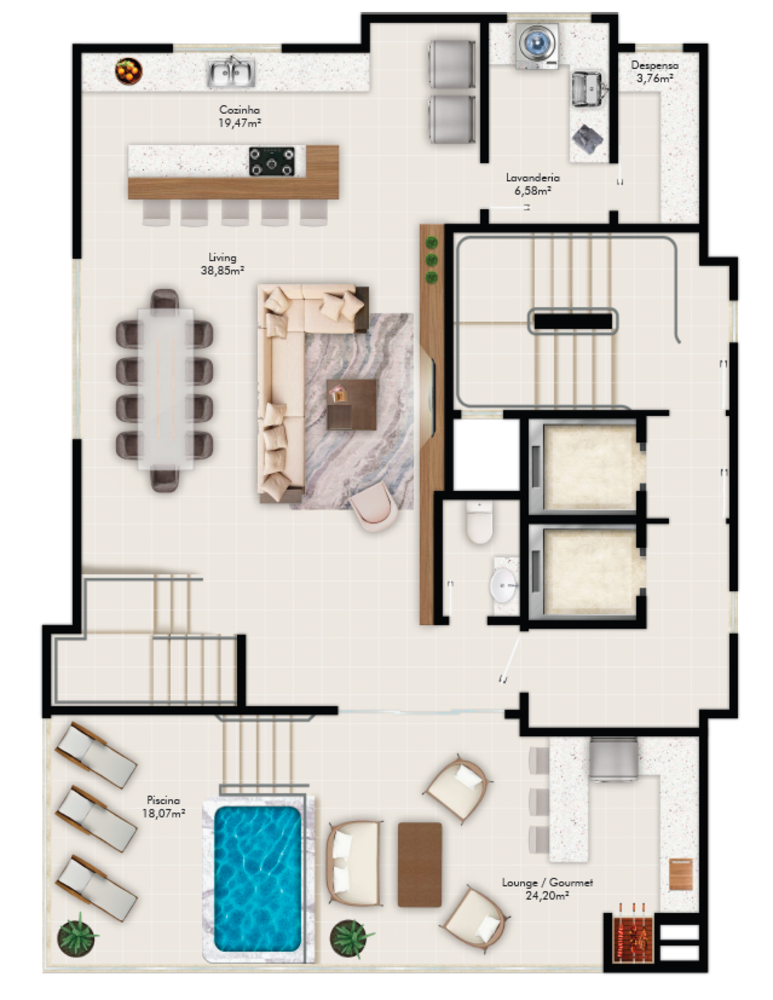 Apartamento, 3 quartos, 175 m² - Foto 8