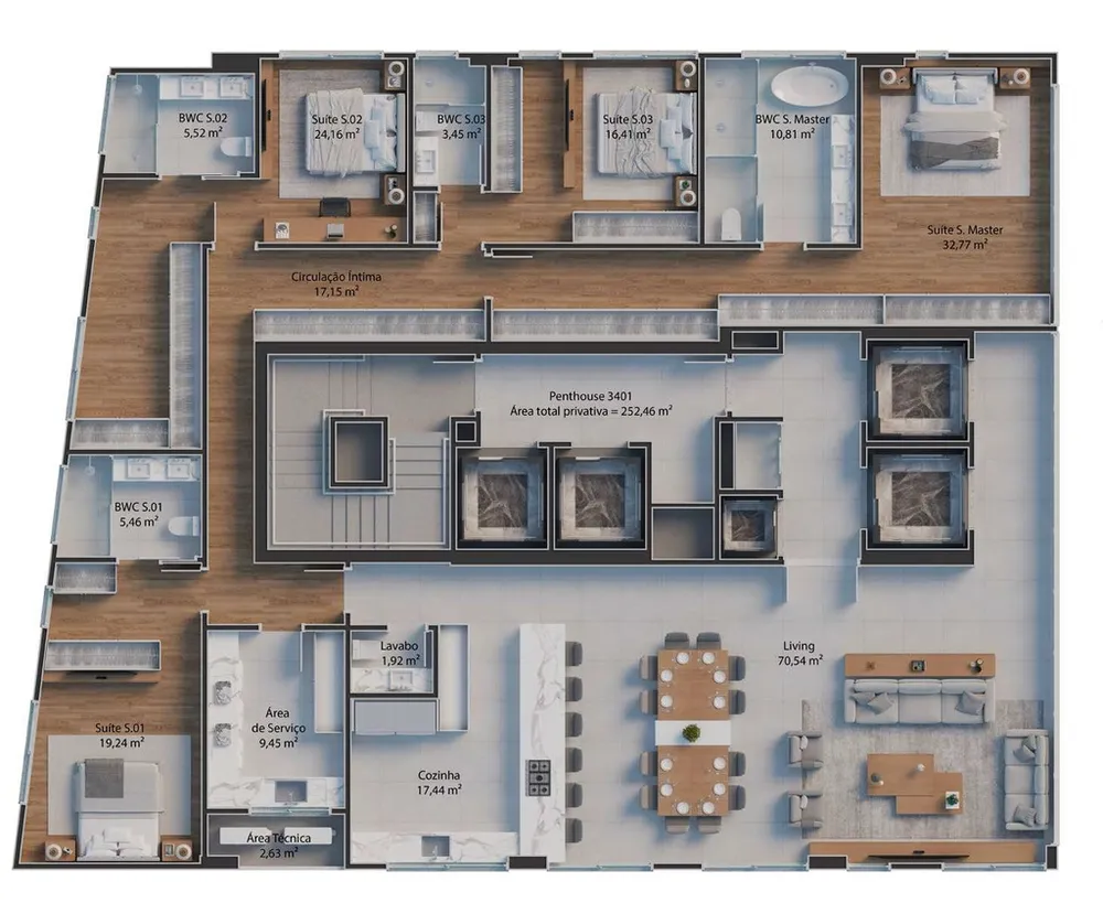 Apartamento, 4 quartos, 179 m² - Foto 8