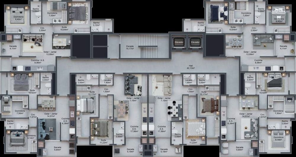 Apartamento, 3 quartos, 70 m² - Foto 3