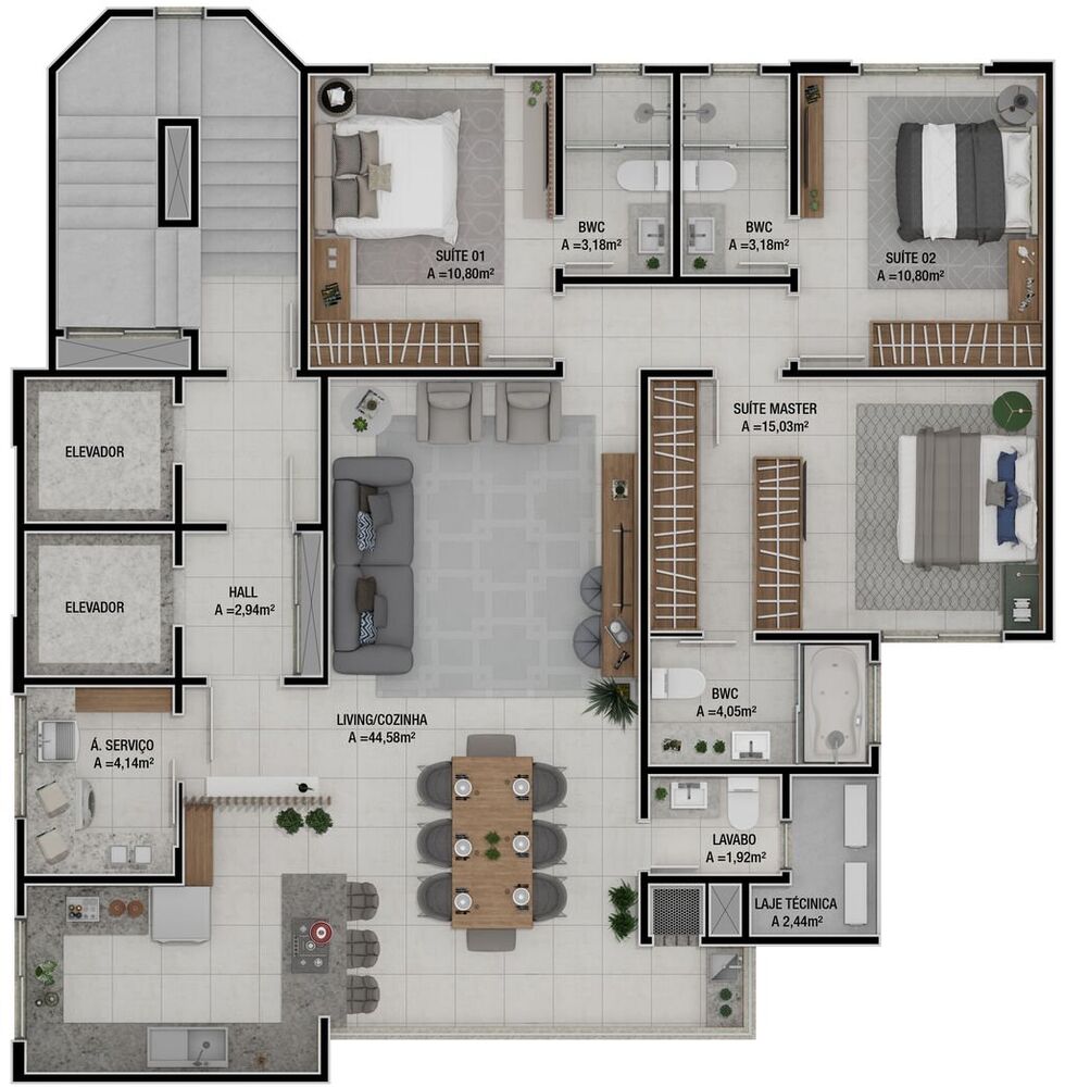 Cobertura à venda com 4 quartos, 236m² - Foto 11