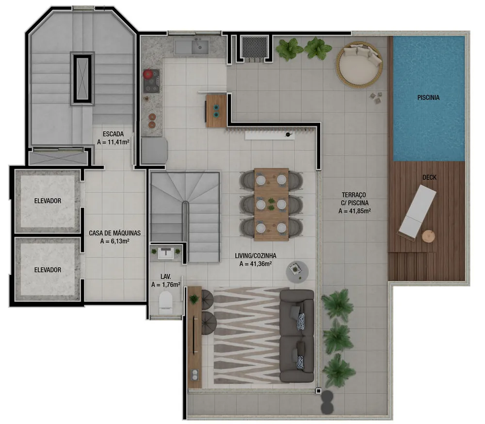 Cobertura, 4 quartos, 236 m² - Foto 8