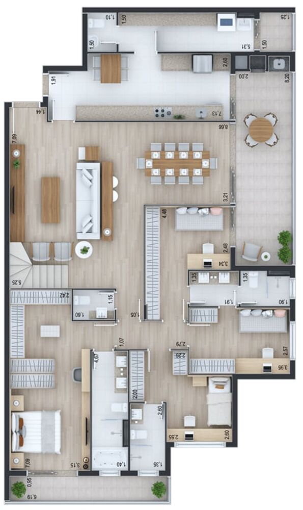 Cobertura à venda com 3 quartos, 366m² - Foto 8