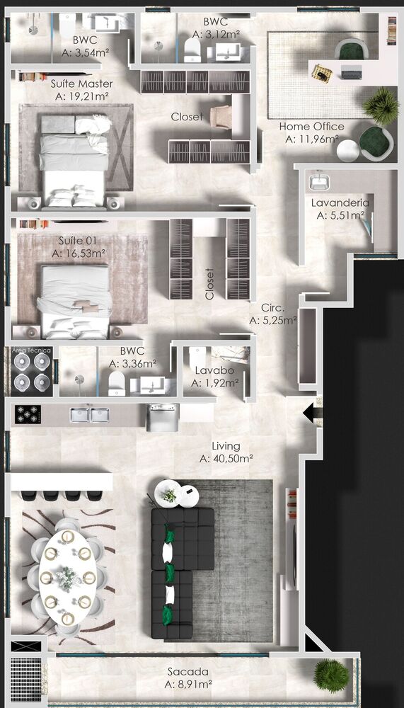 Cobertura, 4 quartos, 334 m² - Foto 8