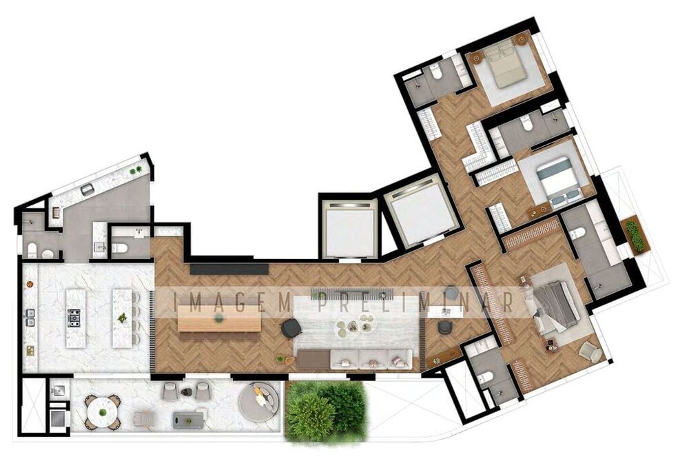 Apartamento, 3 quartos, 234 m² - Foto 5