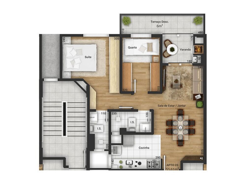 Apartamento, 2 quartos, 72 m² - Foto 7