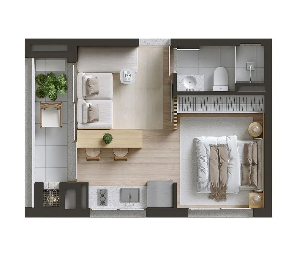 Apartamento, 1 quarto, 32 m² - Foto 11