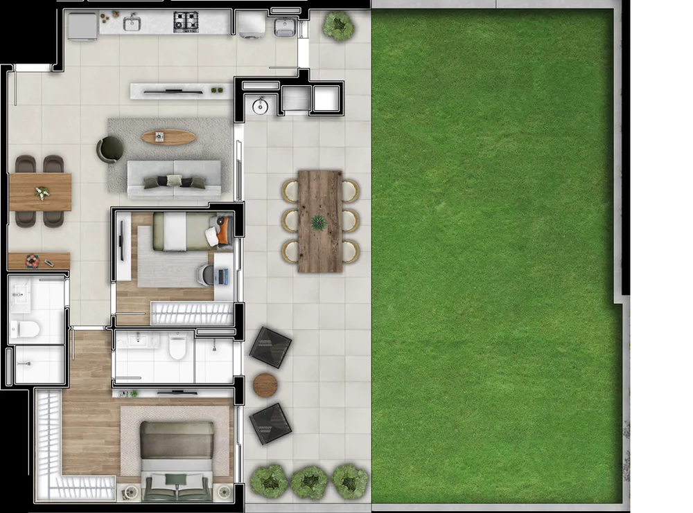 Apartamento, 2 quartos, 135 m² - Foto 3