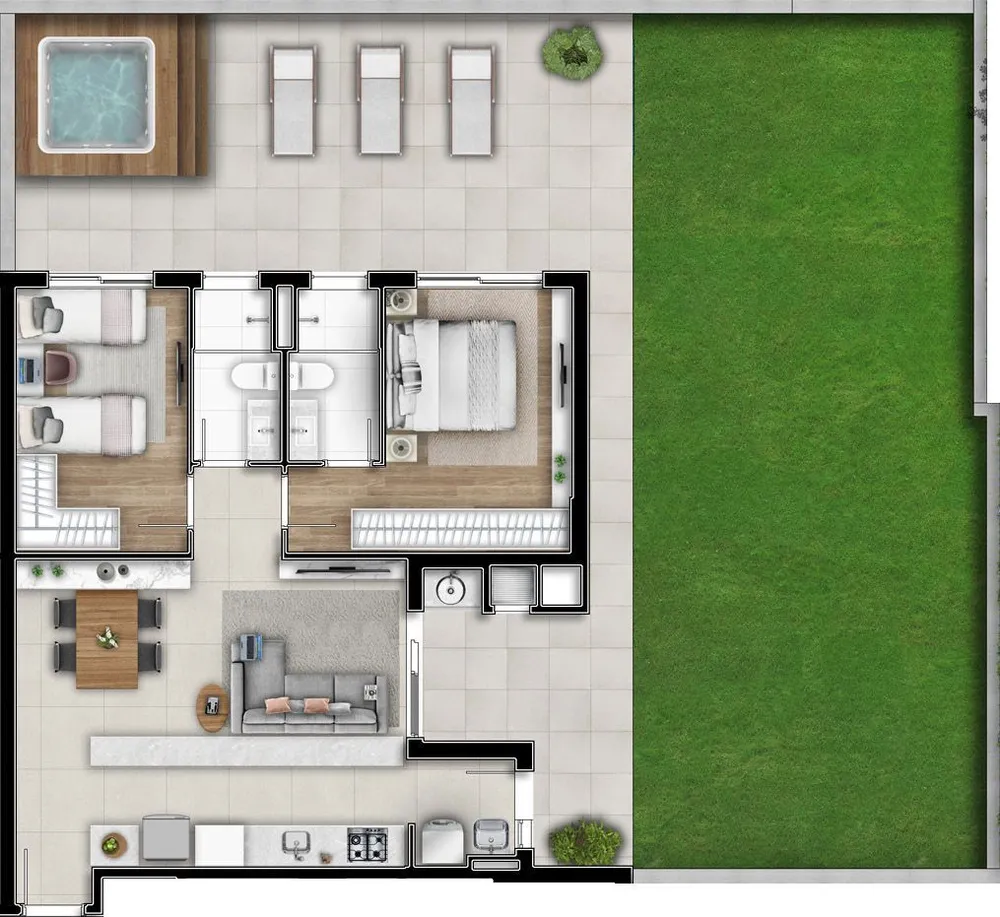 Apartamento, 2 quartos, 135 m² - Foto 1