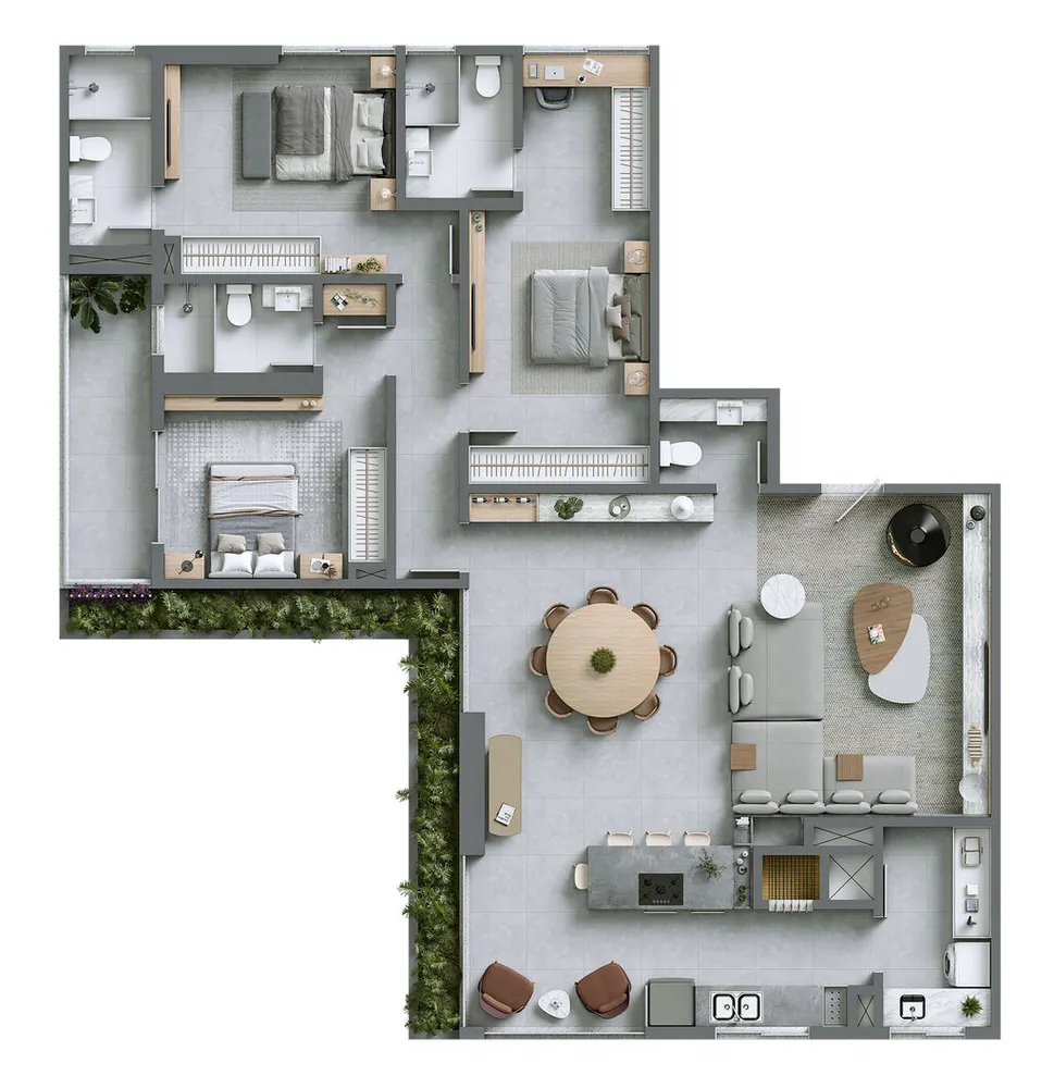 Apartamento, 3 quartos, 196 m² - Foto 11