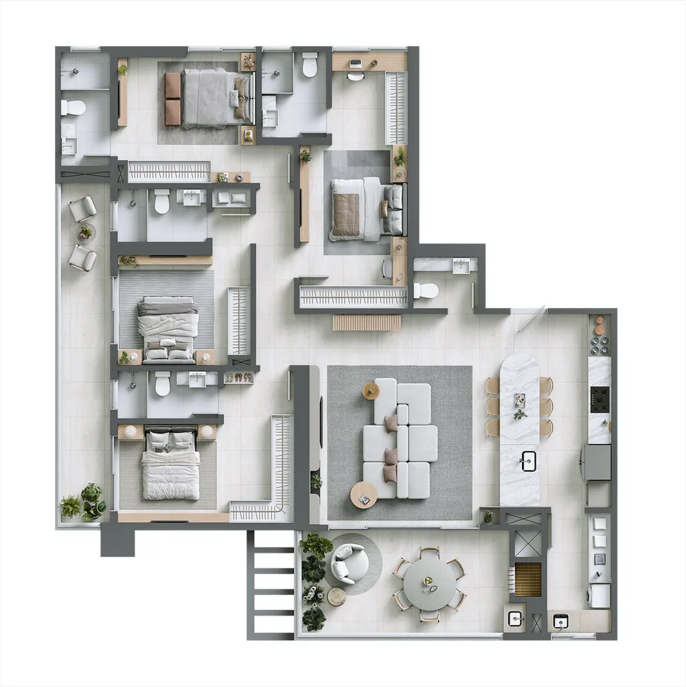 Apartamento, 3 quartos, 196 m² - Foto 12