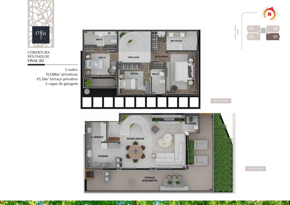 Apartamento à venda com 3 quartos, 121m² - Foto 7