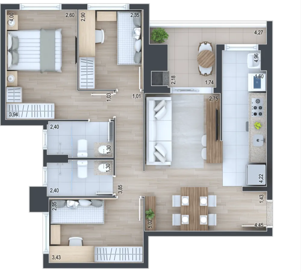 Apartamento, 3 quartos, 124 m² - Foto 16