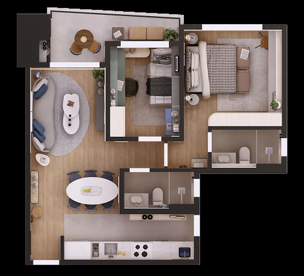 Apartamento, 2 quartos, 62 m² - Foto 4