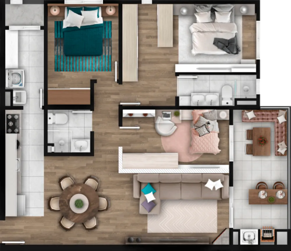 Cobertura, 3 quartos, 158 m² - Foto 7
