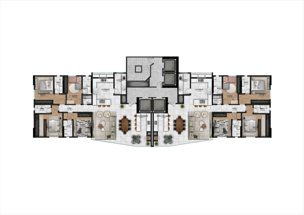Cobertura, 4 quartos, 394 m² - Foto 6