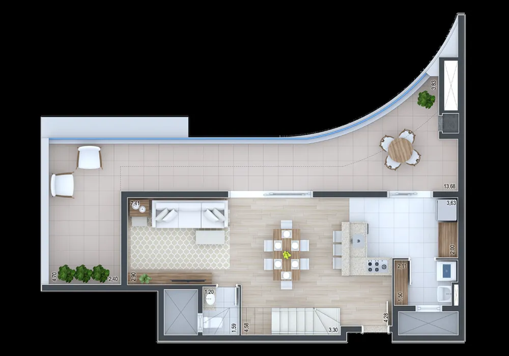 Apartamento, 2 quartos, 72 m² - Foto 3