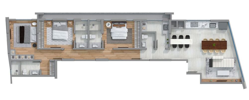 Cobertura, 3 quartos, 189 m² - Foto 2