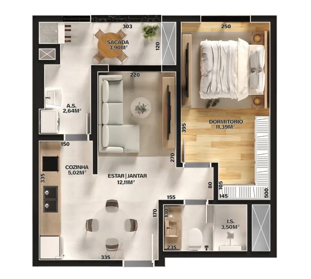 Apartamento, 2 quartos, 58 m² - Foto 7