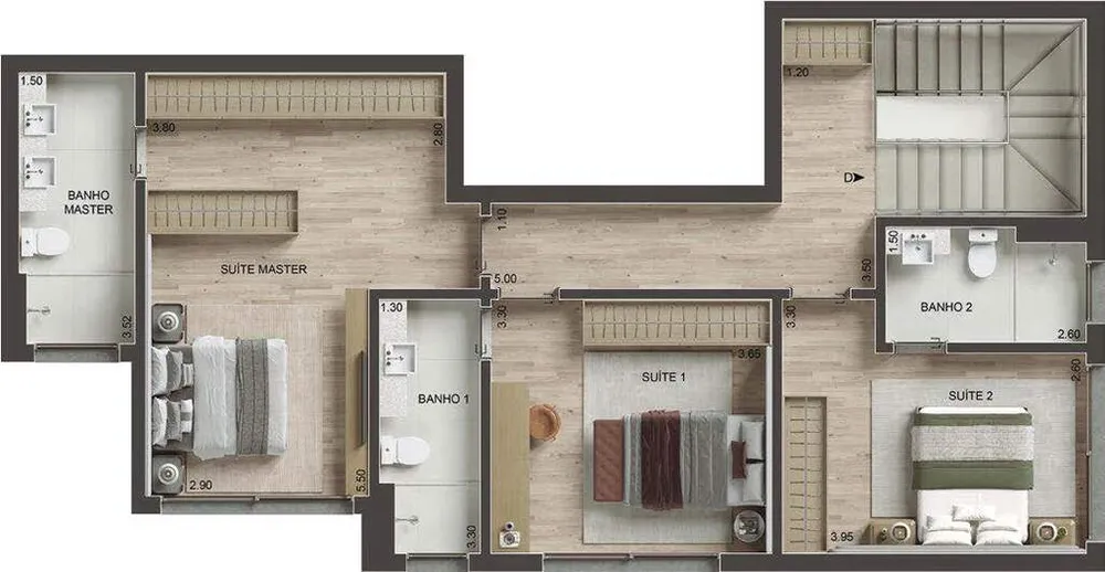 Cobertura, 3 quartos, 199 m² - Foto 8