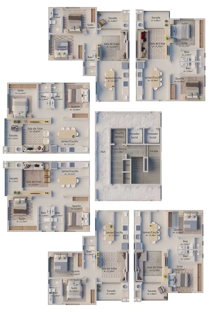 Apartamento, 2 quartos, 65 m² - Foto 12
