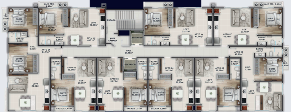 Cobertura à venda com 2 quartos, 52m² - Foto 8