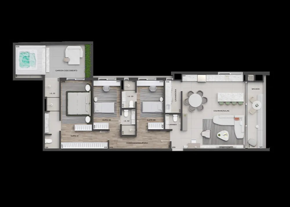 Apartamento, 3 quartos, 132 m² - Foto 3