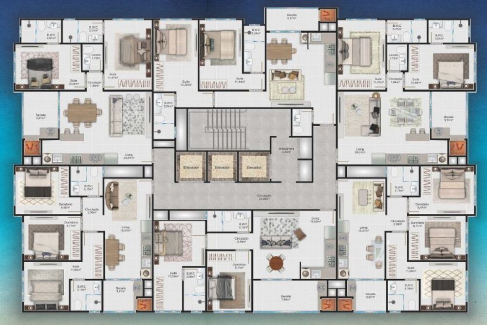 Apartamento, 3 quartos, 68 m² - Foto 2