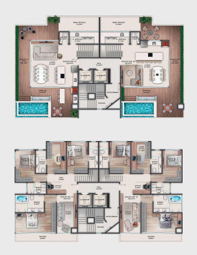 Cobertura, 4 quartos, 266 m² - Foto 4