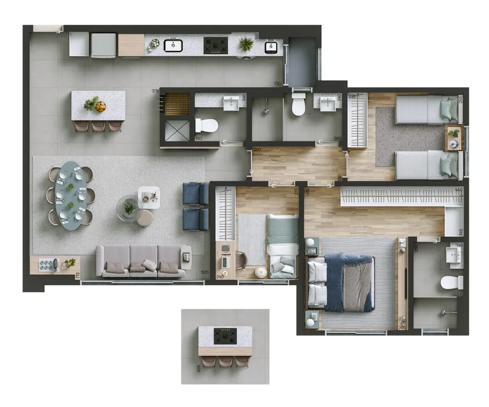 Apartamento, 3 quartos, 94 m² - Foto 8
