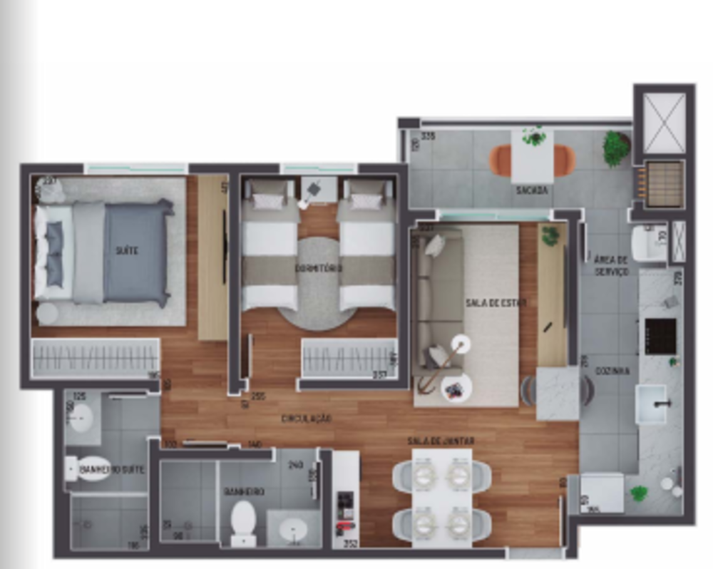 Apartamento à venda com 2 quartos, 59m² - Foto 8
