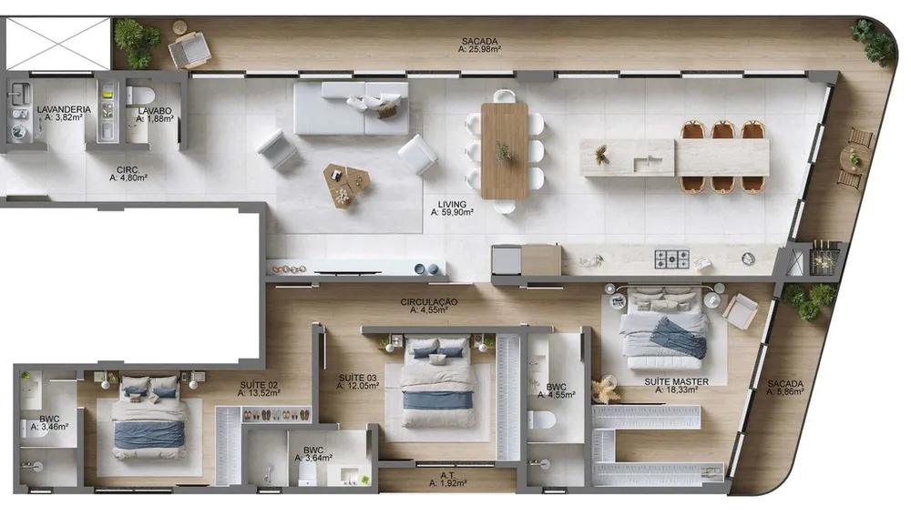 Apartamento, 3 quartos, 284 m² - Foto 11
