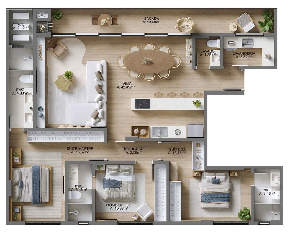 Apartamento, 3 quartos, 284 m² - Foto 7