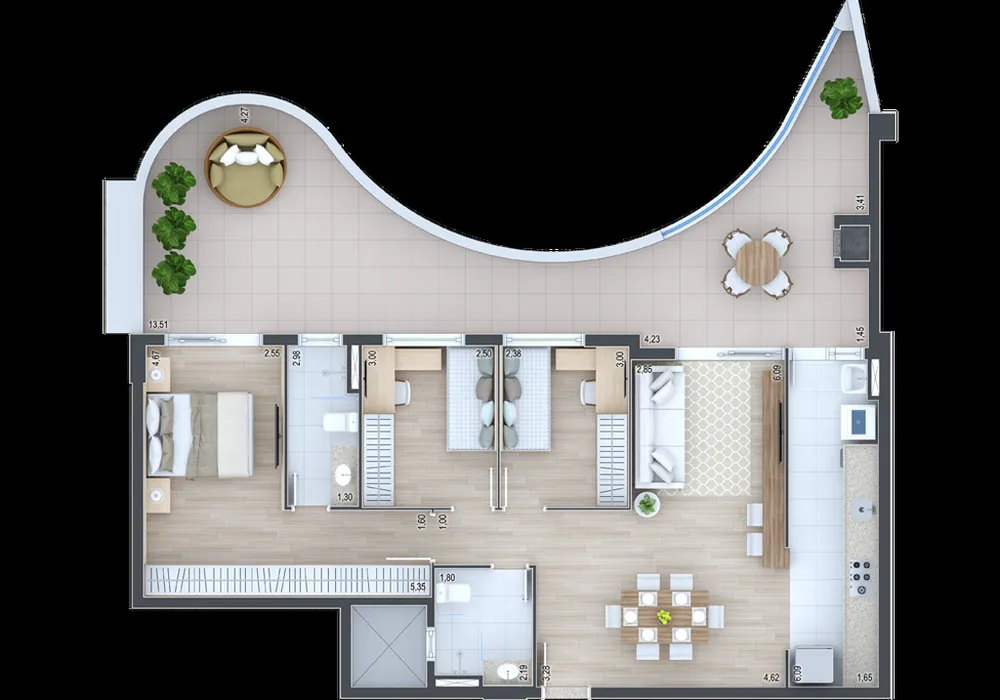 Apartamento, 3 quartos, 148 m² - Foto 7