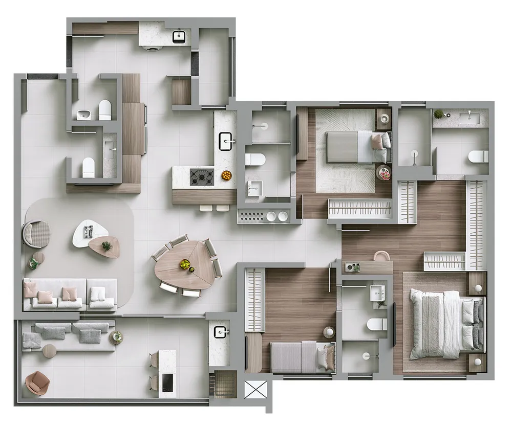 Apartamento, 3 quartos, 107 m² - Foto 7