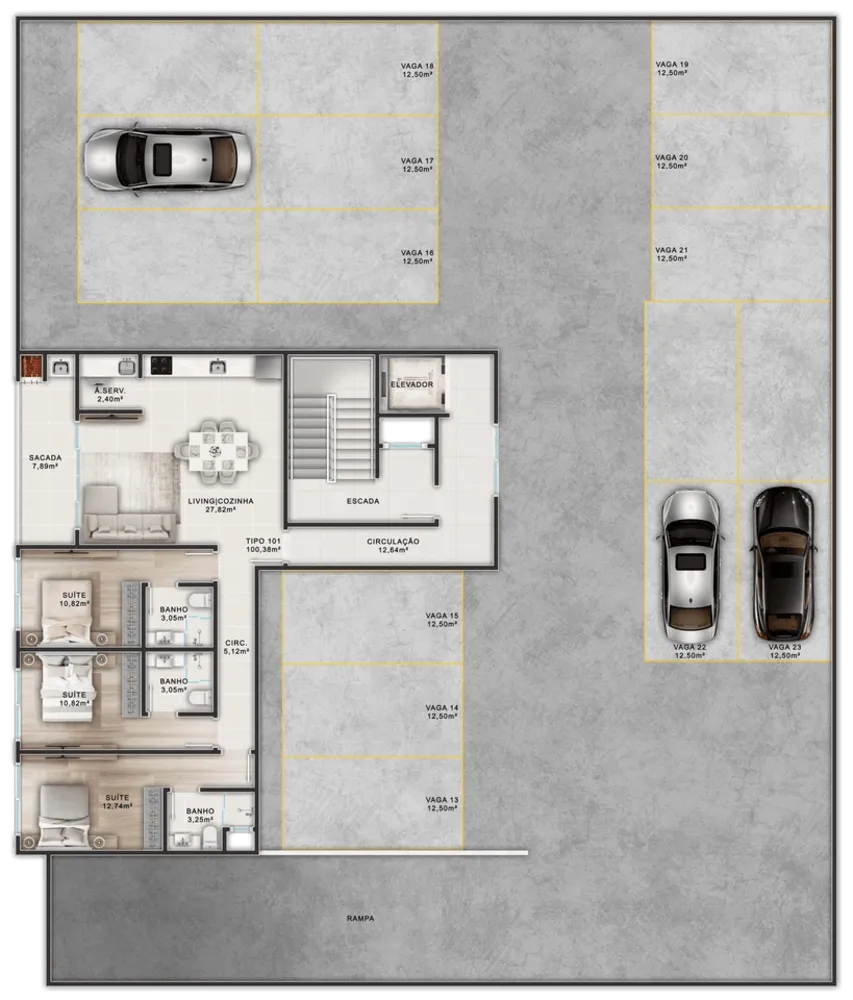 Apartamento, 2 quartos, 80 m² - Foto 10
