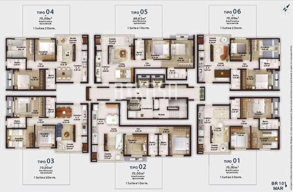 Apartamento, 3 quartos, 70 m² - Foto 8