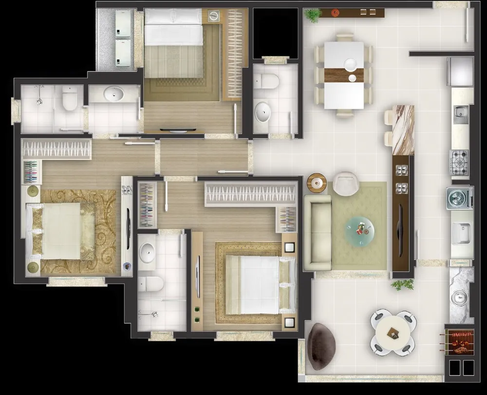 Apartamento, 4 quartos, 127 m² - Foto 8